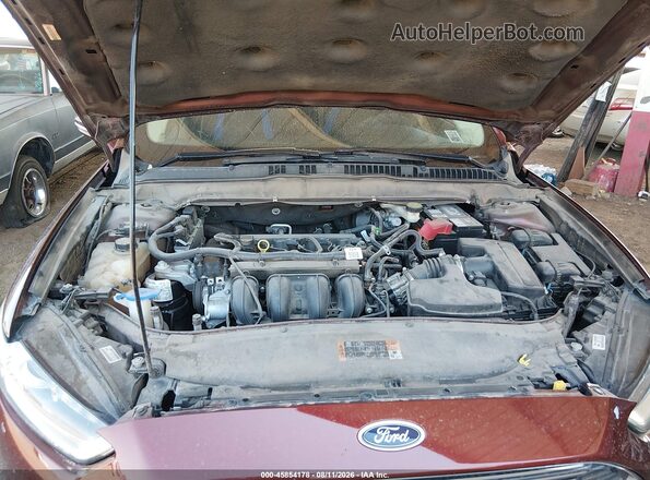 3FA6P0H74GR224010 2016 FORD FUSION Maroon Vista trasera