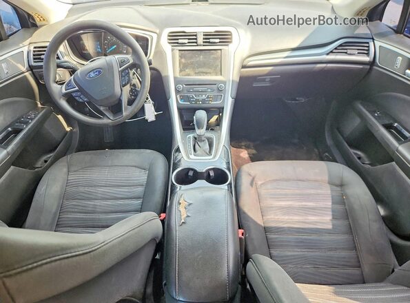 3FA6P0H74GR254253 2016 FORD FUSION Blue Dashboard view