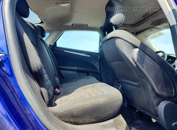 3FA6P0H74GR254253 2016 FORD FUSION Blue Rear seats view