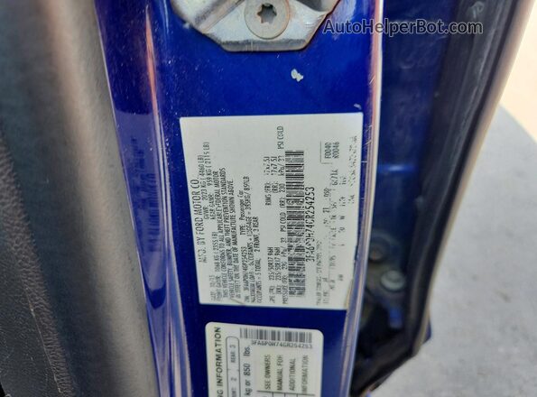 3FA6P0H74GR254253 2016 FORD FUSION Blue Engine compartment view