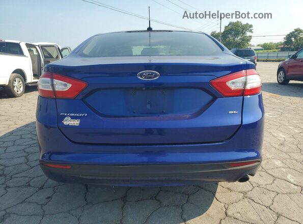 3FA6P0H74GR316623 2016 FORD FUSION Blue Widok z tyłu