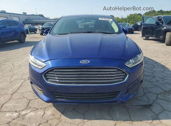 3FA6P0H74GR316623 2016 FORD FUSION Blue Widok z przodu