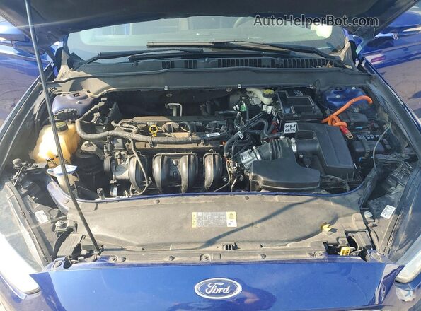 3FA6P0H74GR316623 2016 FORD FUSION Blue Widok wnętrza z tyłu