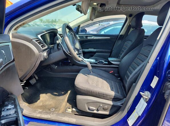 3FA6P0H74GR316623 2016 FORD FUSION Blue Widok wnętrza z przodu