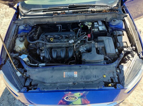 3FA6P0H74GR358970 2016 FORD FUSION Blue Rear interior view
