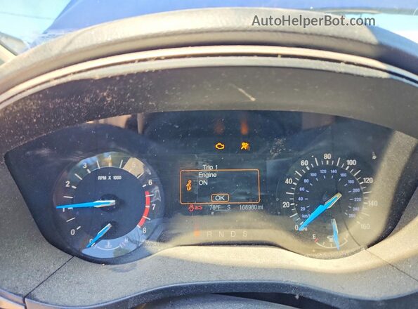 3FA6P0H74GR358970 2016 FORD FUSION Blue Instrument cluster view