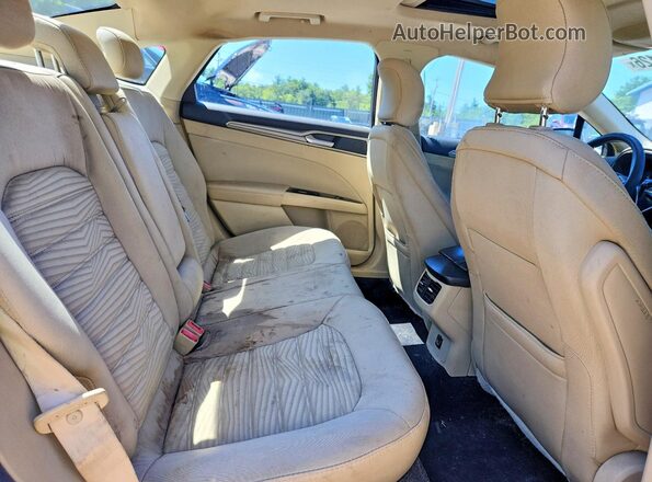 3FA6P0H74GR358970 2016 FORD FUSION Blue Rear seats view