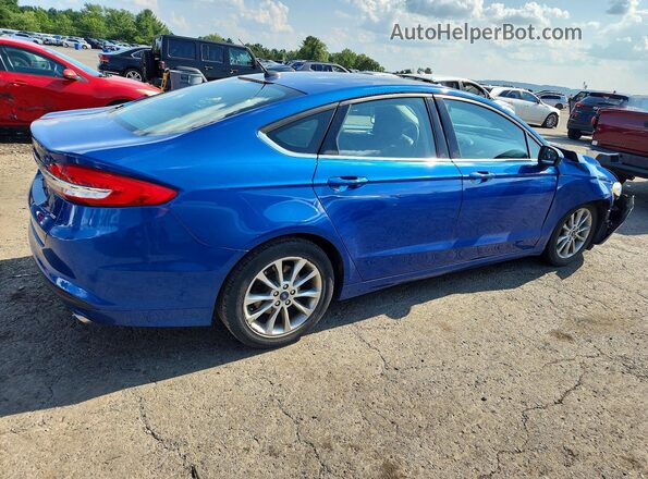 3FA6P0H74HR143560 2017 FORD FUSION Blue Trasero derecho