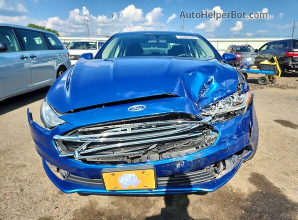 3FA6P0H74HR143560 2017 FORD FUSION Blue Vista frontal