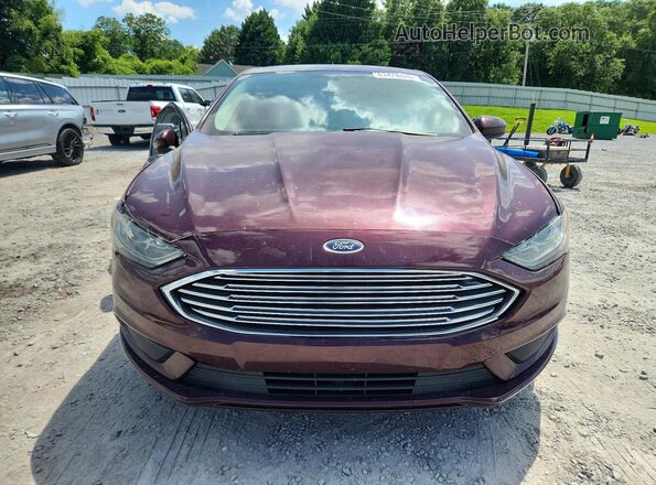3FA6P0H74HR161301 2017 FORD FUSION Burgundy Вид спереду