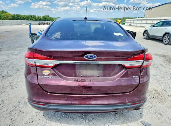 3FA6P0H74HR161301 2017 FORD FUSION Burgundy Вид ззаду