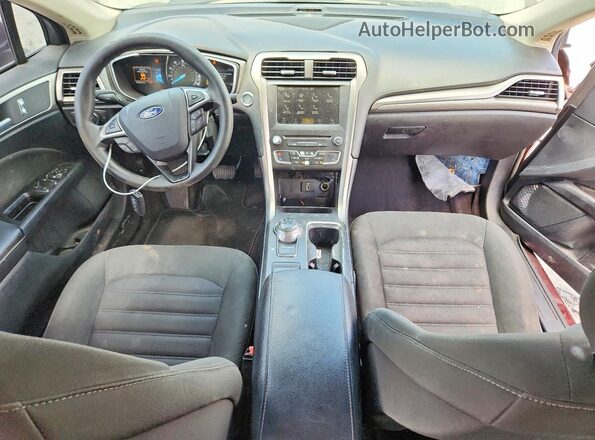 3FA6P0H74HR161301 2017 FORD FUSION Burgundy Вид панелі приладів