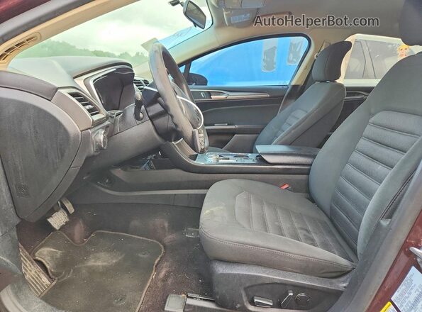 3FA6P0H74HR161301 2017 FORD FUSION Burgundy Вид салону спереду
