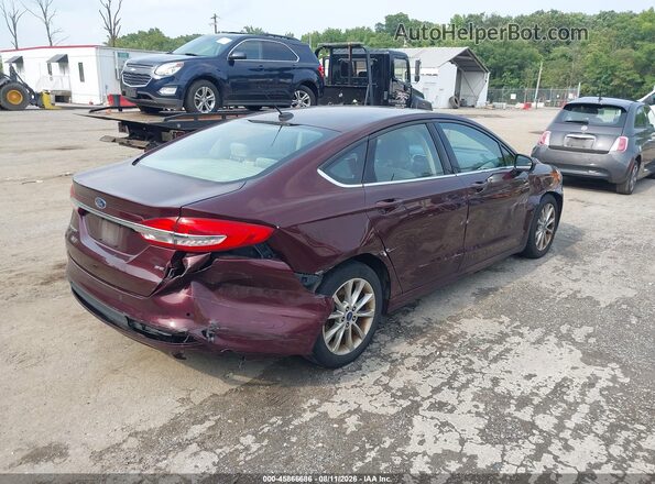 3FA6P0H74HR412494 2017 FORD FUSION Maroon უკანა მარჯვენა