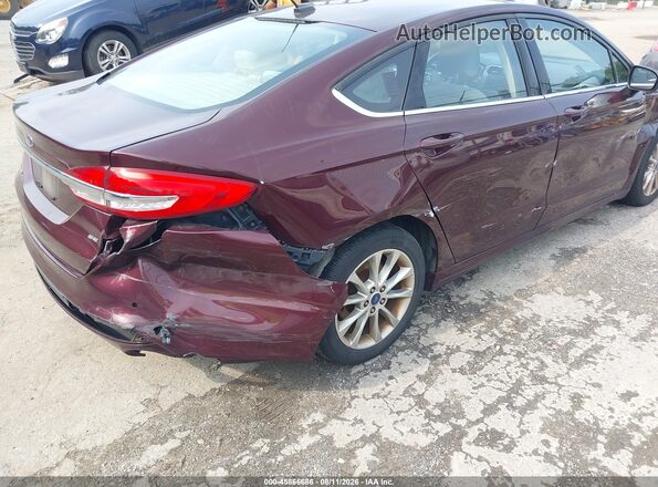 3FA6P0H74HR412494 2017 FORD FUSION Maroon 
