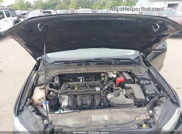 3FA6P0H74JR108104 2018 FORD FUSION Black Widok z tyłu