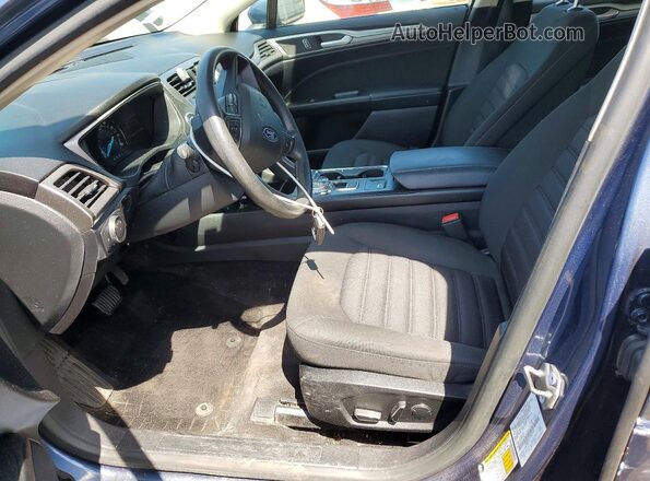 3FA6P0H74JR164401 2018 FORD FUSION Blue Вид салону спереду