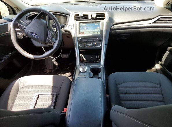 3FA6P0H74JR164401 2018 FORD FUSION Blue Вид панелі приладів