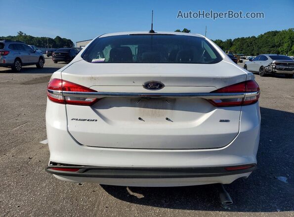 3FA6P0H74JR188665 2018 FORD FUSION White Вид ззаду