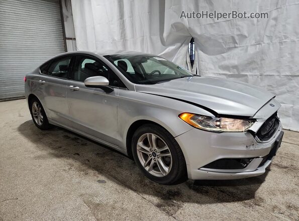 3FA6P0H74JR227593 2018 FORD FUSION Silver 