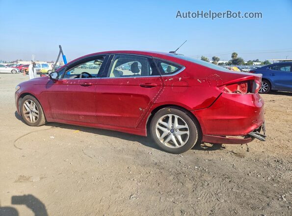 3FA6P0H75GR166294 2016 FORD FUSION Red Задня ліва чверть