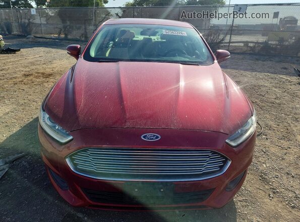 3FA6P0H75GR166294 2016 FORD FUSION Red Вид спереду