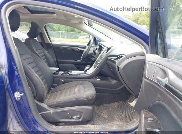 3FA6P0H75GR255475 2016 FORD FUSION Blue Vista interior delantera