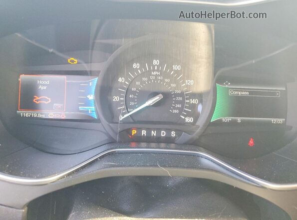 3FA6P0H75GR262331 2016 FORD FUSION White Instrument cluster view