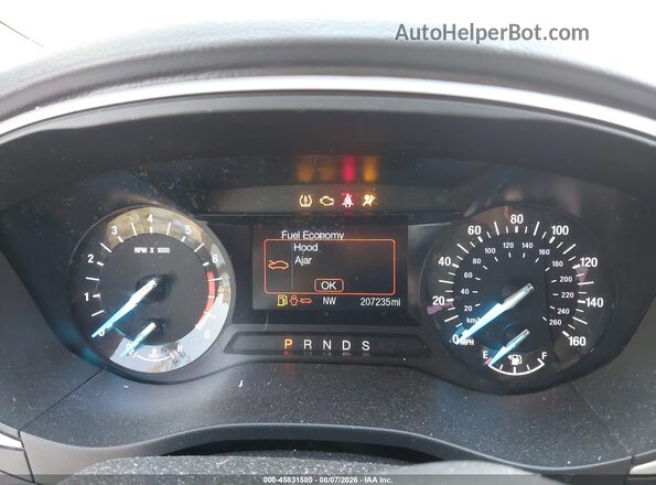 3FA6P0H75GR330451 2016 FORD FUSION Red Widok tylnych siedzeń