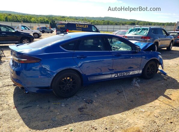 3FA6P0H75HR148900 2017 FORD FUSION Blue Tył prawy