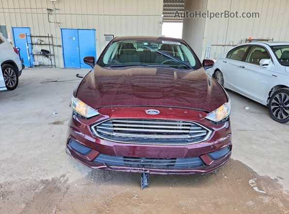 3FA6P0H75HR204026 2017 FORD FUSION Burgundy წინა ხედი
