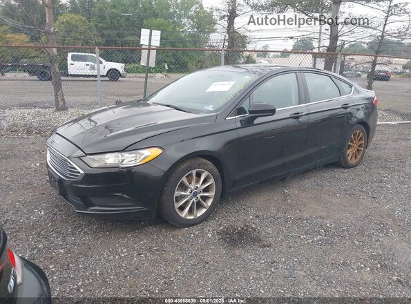 3FA6P0H75HR282340 2017 FORD FUSION Black Przód lewy