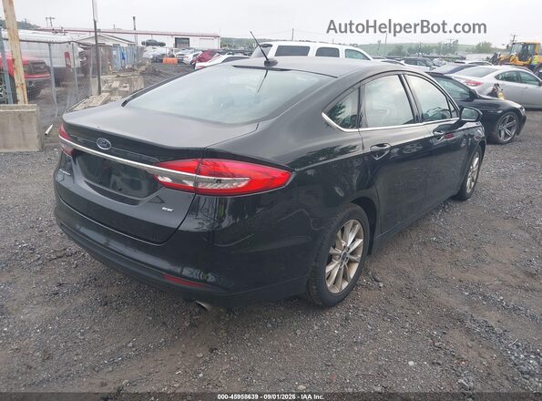 3FA6P0H75HR282340 2017 FORD FUSION Black Tył prawy