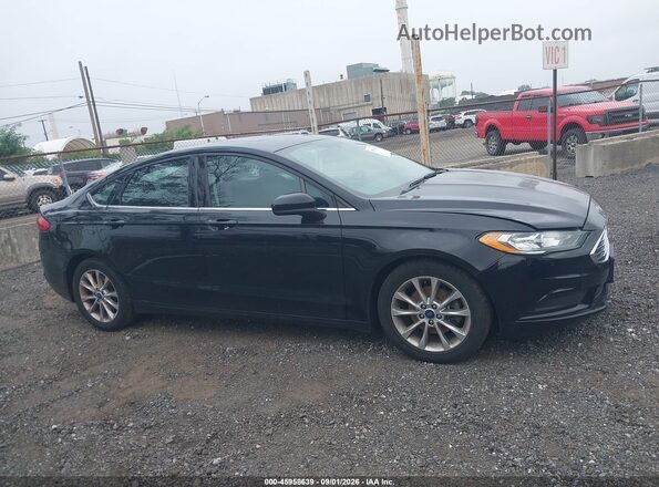 3FA6P0H75HR282340 2017 FORD FUSION Black Widok wnętrza z tyłu