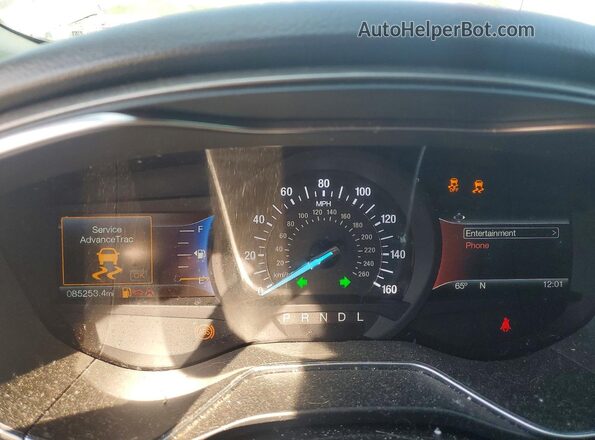 3FA6P0H75HR339913 2017 FORD FUSION Красный Вид щитка приборов