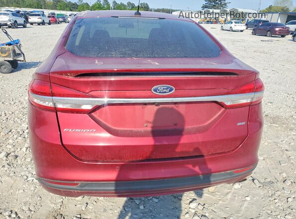3FA6P0H75HR339913 2017 FORD FUSION Красный Вид сзади