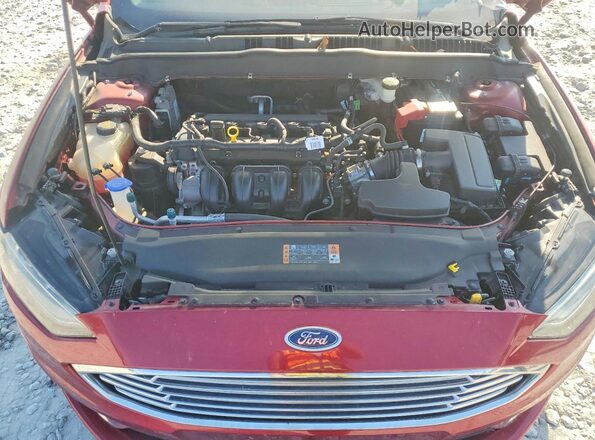 3FA6P0H75HR339913 2017 FORD FUSION Красный Вид задней части салона