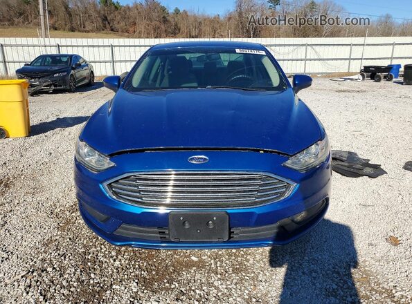 3FA6P0H75HR346909 2017 FORD FUSION Blue Вид спереду