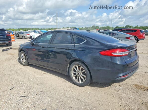 3FA6P0H75HR378937 2017 FORD FUSION Black Trasero izquierdo