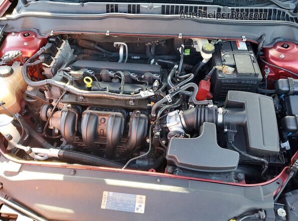 3FA6P0H76GR207337 2016 FORD FUSION Red Rear interior view