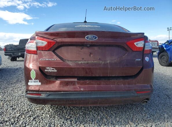 3FA6P0H76GR247384 2016 FORD FUSION Burgundy Rear view