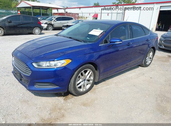 3FA6P0H76GR269031 2016 FORD FUSION Blue Առջևի ձախ երեք քառորդ տեսարան
