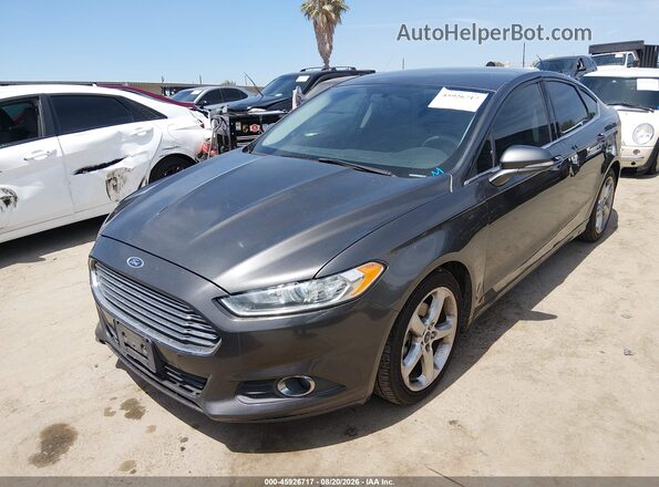 3FA6P0H76GR281356 2016 FORD FUSION Gray Vista tres cuartos delantera izquierda