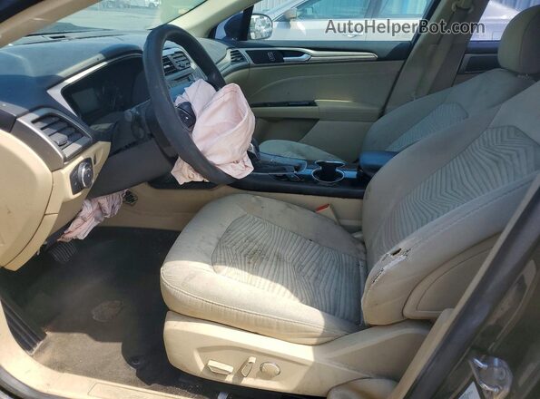 3FA6P0H76GR285424 2016 FORD FUSION Черный Вид салона спереди