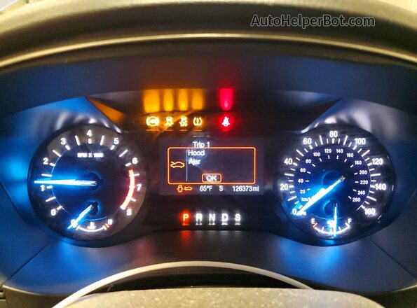 3FA6P0H76GR336937 2016 FORD FUSION Blue Instrument cluster view