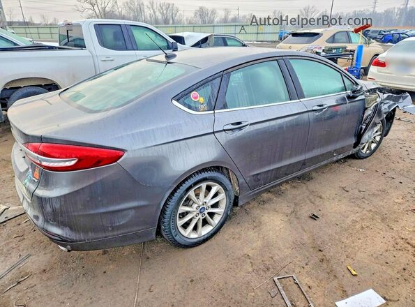 3FA6P0H76HR109359 2017 FORD FUSION Gray Trasero derecho