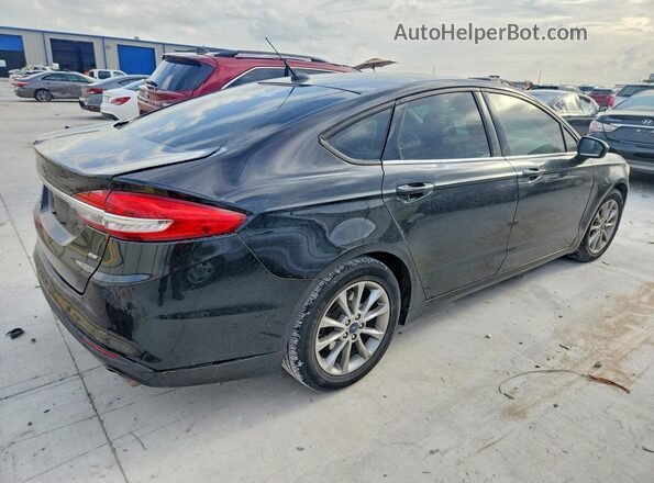3FA6P0H76HR150204 2017 FORD FUSION Черный Задняя правая четверть