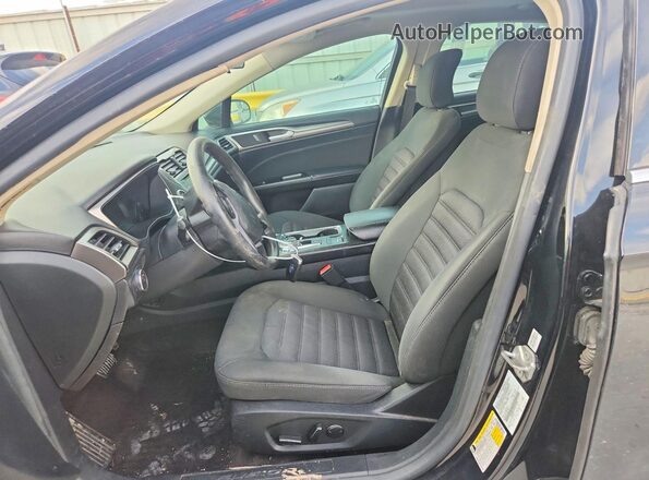 3FA6P0H76HR150204 2017 FORD FUSION Черный Вид салона спереди