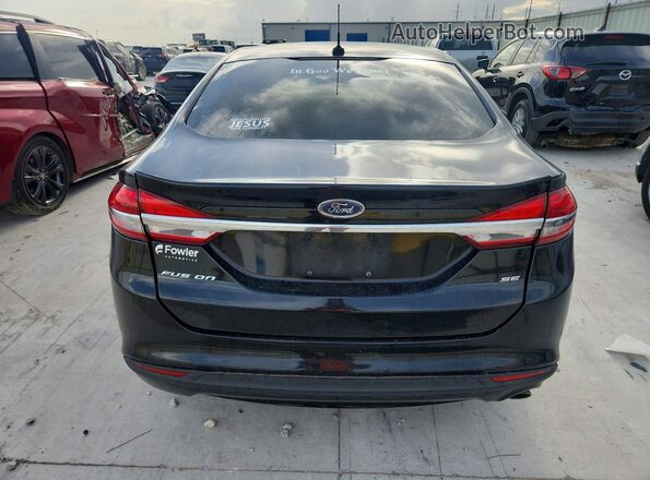 3FA6P0H76HR150204 2017 FORD FUSION Черный Вид сзади