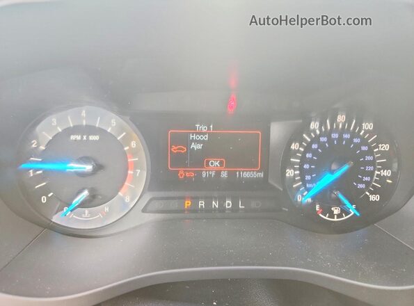 3FA6P0H76HR150204 2017 FORD FUSION Черный Вид щитка приборов
